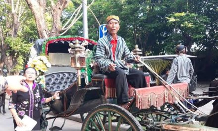 Transportasi Tradisional Andong Dengan Tarikan Kuda
