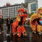 Suatu Pertunjukan Barongsai Pada Budaya Tiongkok